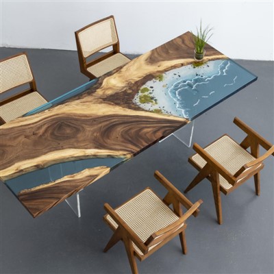 Taulell d'ordinador de resina epoxi blanca